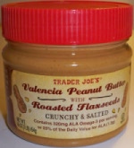 Trader Joe’s Valencia Peanut Butter With Roasted Flaxseeds